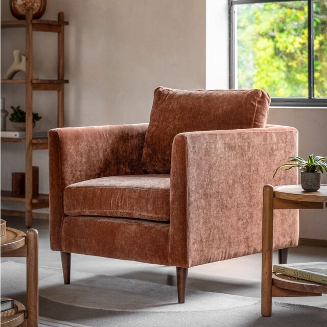 Gateford Armchair Rust