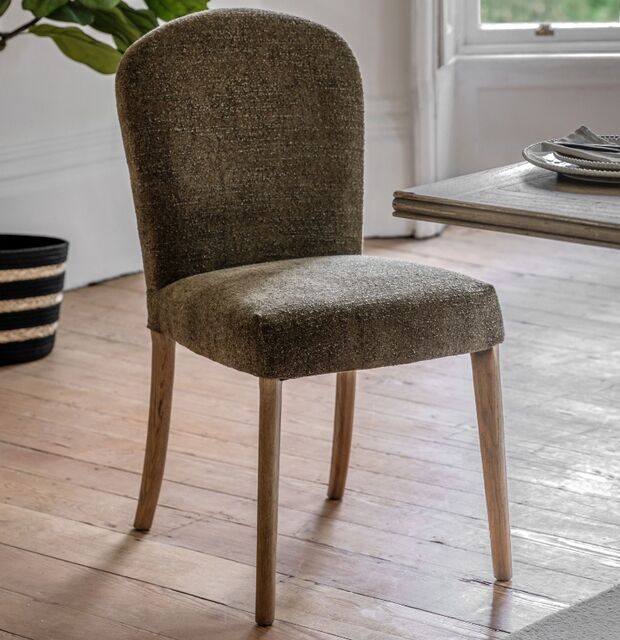 Hinton Dining Chair Moss Green 2pk