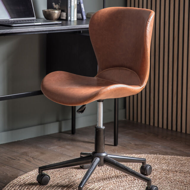 Mendel Swivel Chair Brown