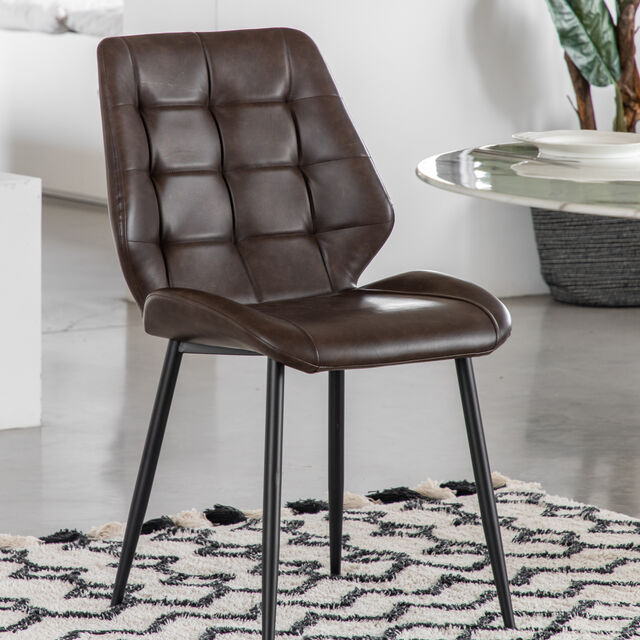 Manford Dining Chair Brown 2 pk
