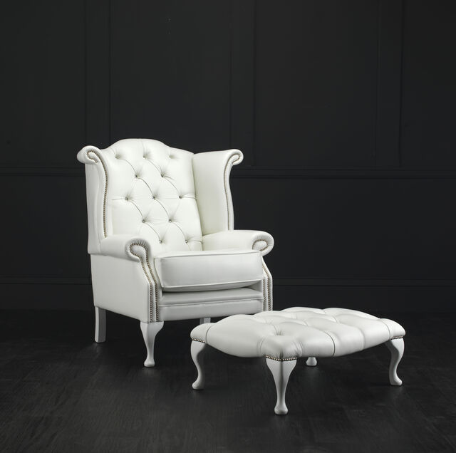 Chatsworth Chesterfield Chair with Footstool