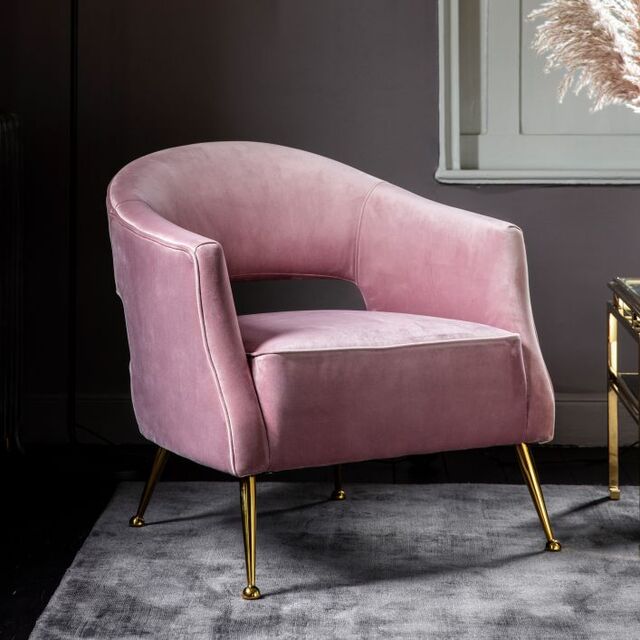Barletta Armchair Dusky Pink