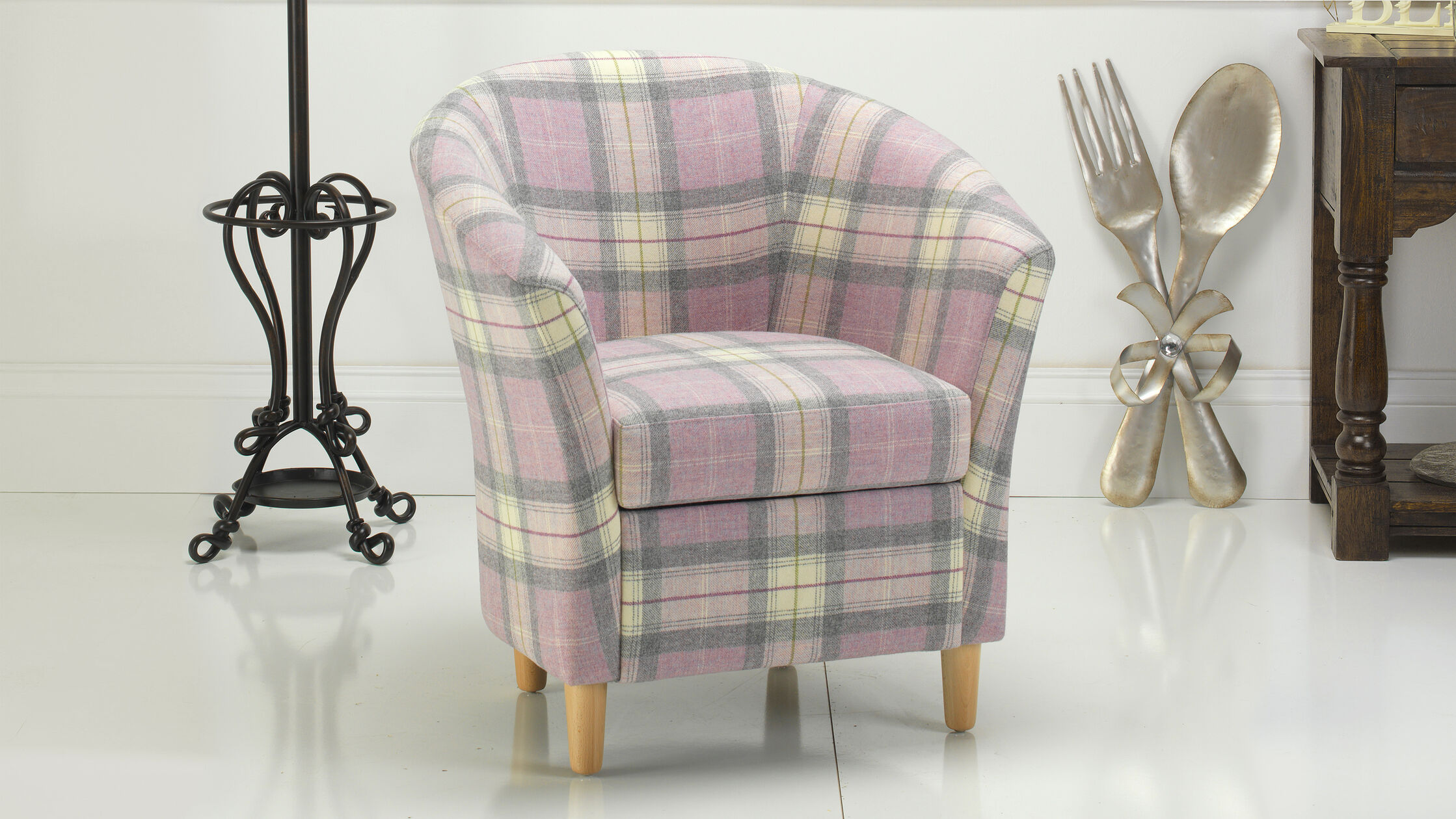 Tartan Tub Chair Russkell Furniture