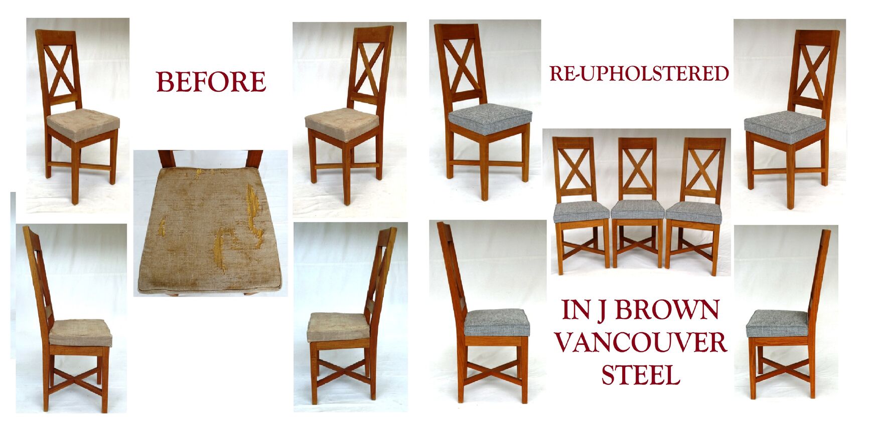 Dining Chair J Brown Vancouver Steel